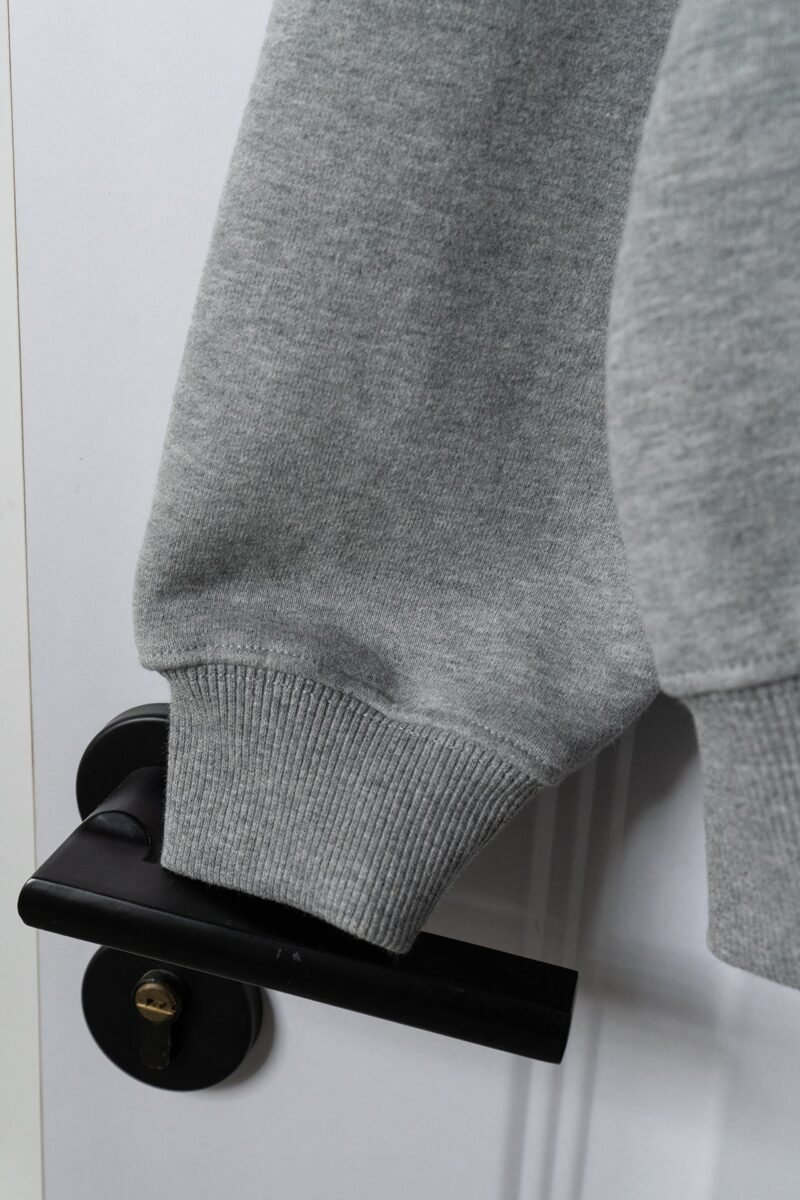 Embroidered Letters Grey Velvet Women's Sports Suit -ABS2508GY - 图片 5
