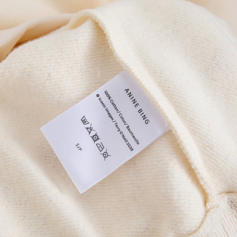 Letter Embroidery Cotton Crew Neck Sweatshirt -ABS2470AP - 图片 8