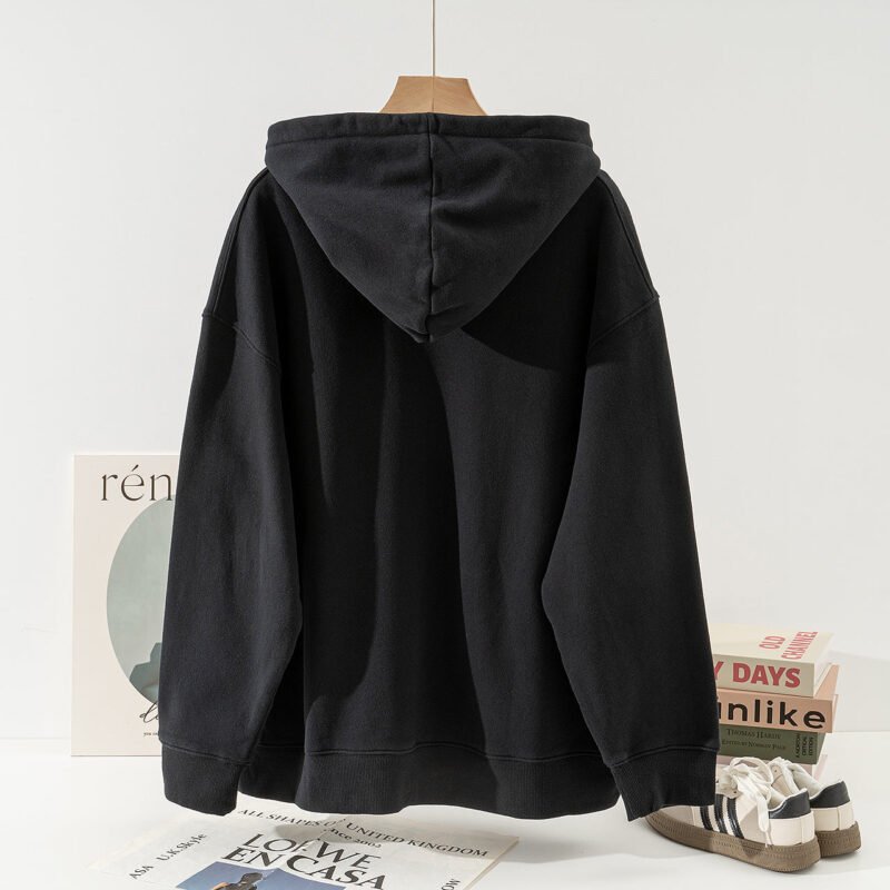 Green Winter Letter Print Fleece Women's Hooded Sweatshirt-ABS2501GN - 图片 12