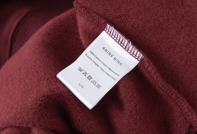 White Towel Embroidery Applique Embroidered Letters Distressed Washed Color Women's Sweatshirt-ABS2481WT - 图片 20