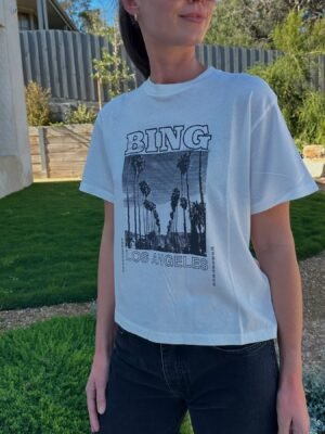 Sunset and Coconut Tree Print Women Short-sleeve T-shirt-ABC31WT