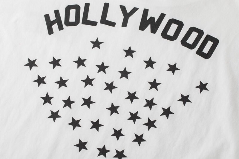 Summer Letter BING Back Star Print Cotton White Women's Short-sleeved T-shirt-ABT50WT - 图片 15