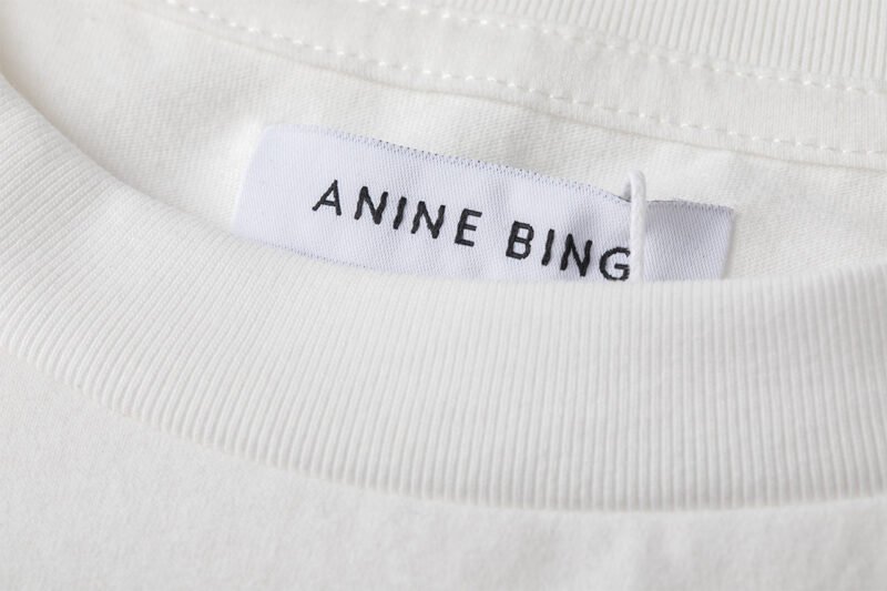 Summer Letter BING Back Star Print Cotton White Women's Short-sleeved T-shirt-ABT50WT - 图片 9