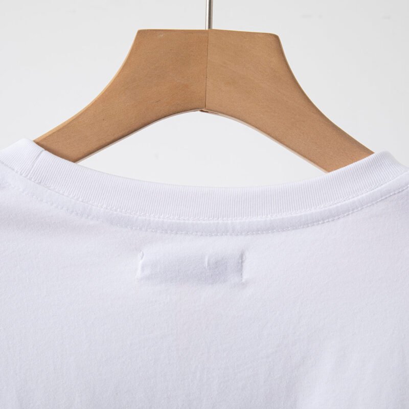 Paris Letter Print Sleeve Logo Embroidery Cotton Women's Short-sleeved T-shirt-ABT08WT - 图片 8
