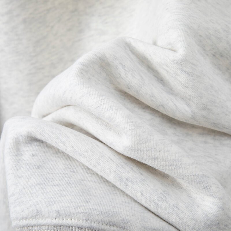 Classic Grey Letter Print Plush Women's Loose Hooded Sweatshirt-ABS2428GY - 图片 12