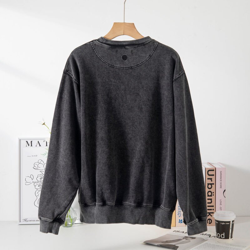 Women's Black New York Lettering Sweatshirt Top ABS2453BK - 图片 4