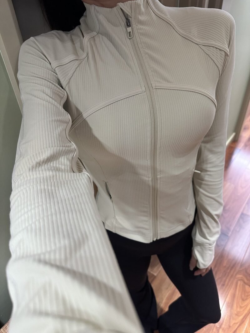 Yoga Define Ribbed Crop Jacket LL2507 - 图片 2