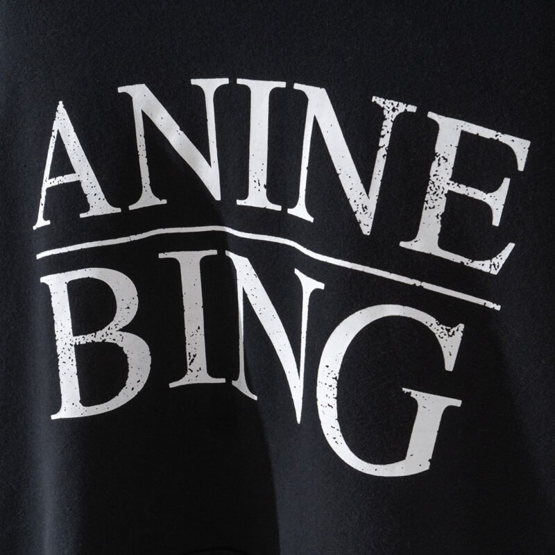 Letter Printed Fleece Washed Distressed Women's Hooded Sweatshirt-ABS2499BK - 图片 5