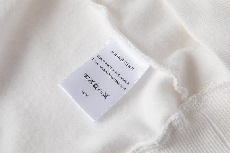 Graffiti Print Plush White Women's Crew Neck Sweatshirt-ABS2487WT - 图片 7