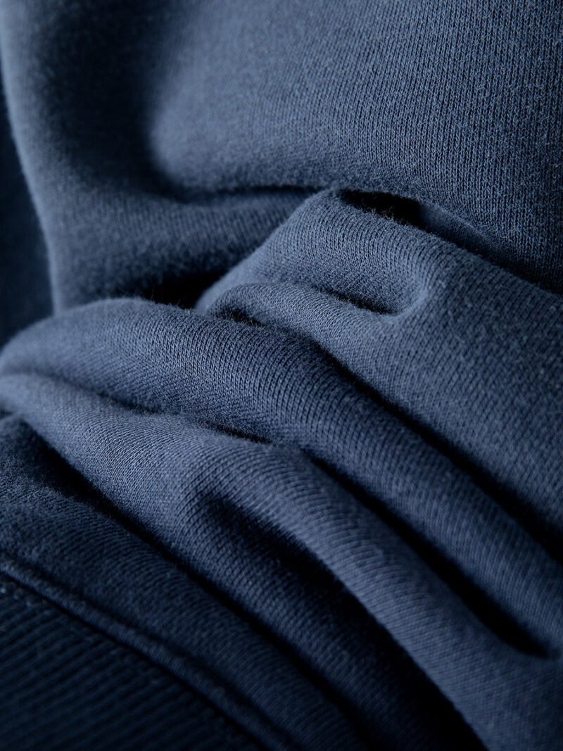 Tiger BING Print Fried Color Washing Navyblue Women's Fleece Sweatshirt-ABS2430BL - 图片 10
