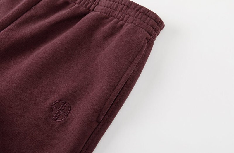 Women's Logo Embroidered Sports Fleece Cotton Sweatpants-ABP3019RD - 图片 5