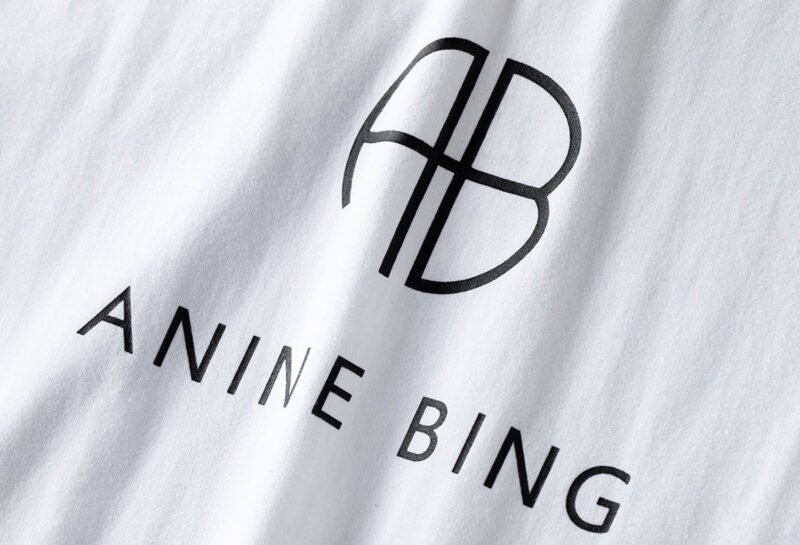 Summer Black Classic Letter Logo Printed Cotton Women's Round Neck Short-sleeved T-shirt-ABT05BK - 图片 17