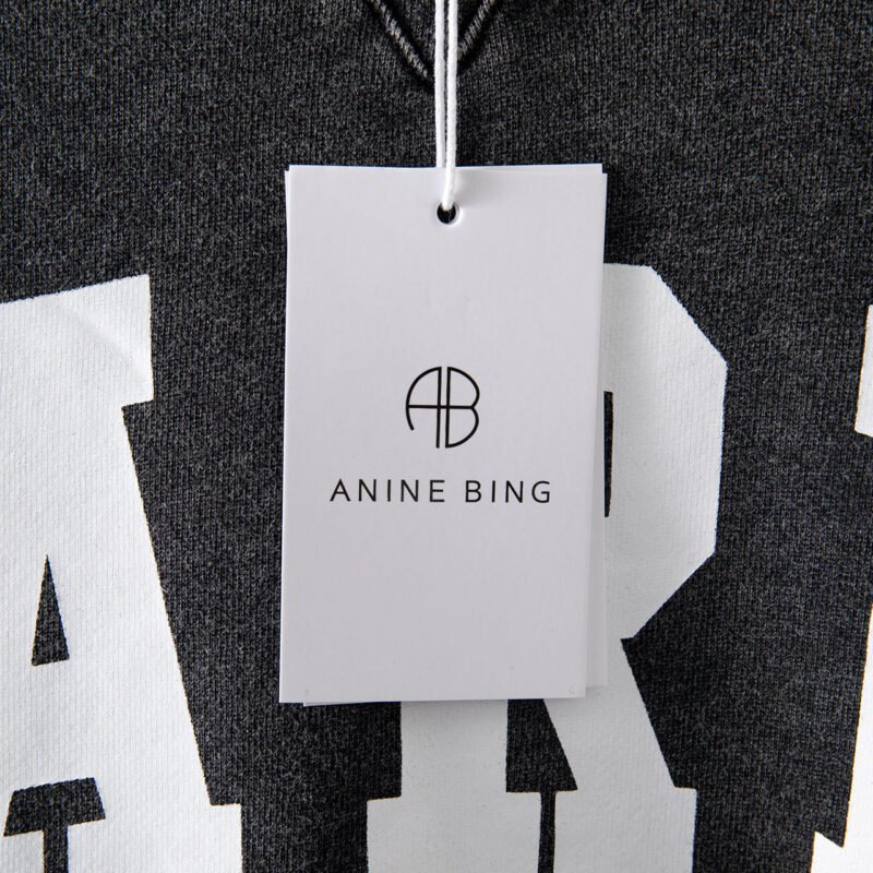 Black Round Neck Cotton Sweatshirt PARIS Print Pullover Tops-ABS2409BK - 图片 6