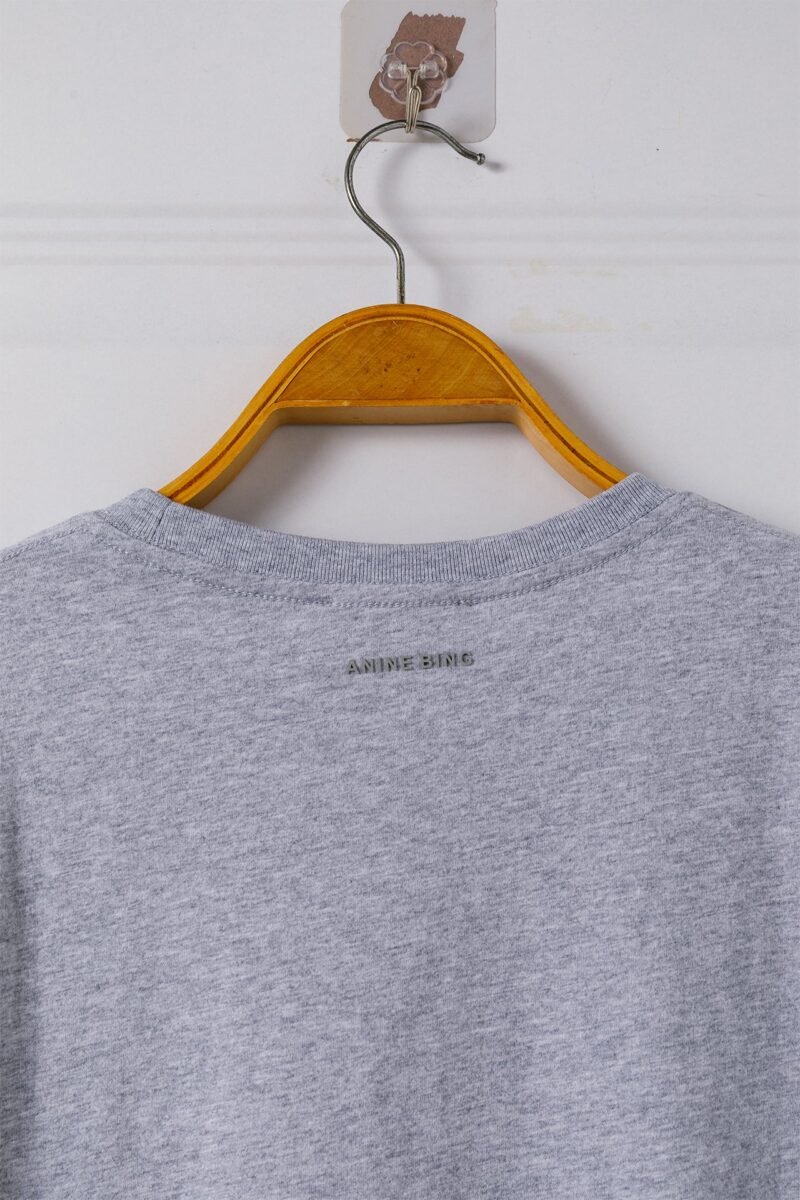 Women's LOGO Grey Short-sleeve T-shirt O-Neck Pullover-SPF-232 - 图片 7