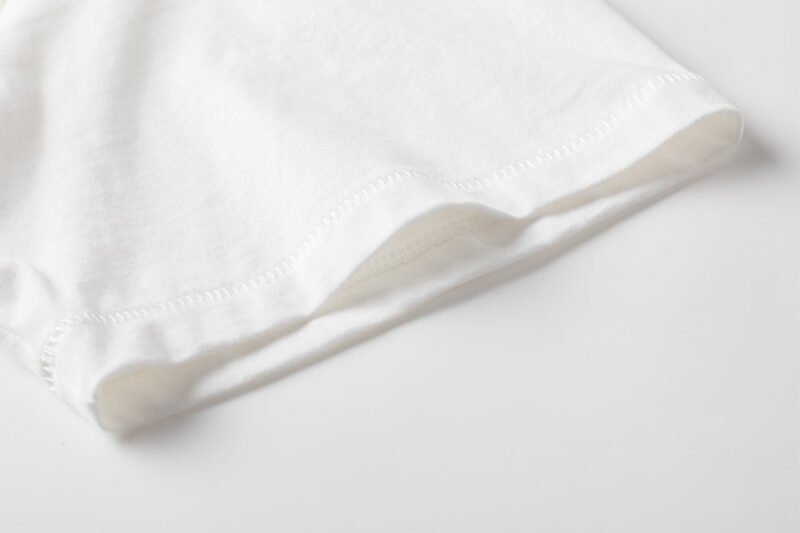 Summer Letter BING Back Star Print Cotton White Women's Short-sleeved T-shirt-ABT50WT - 图片 12