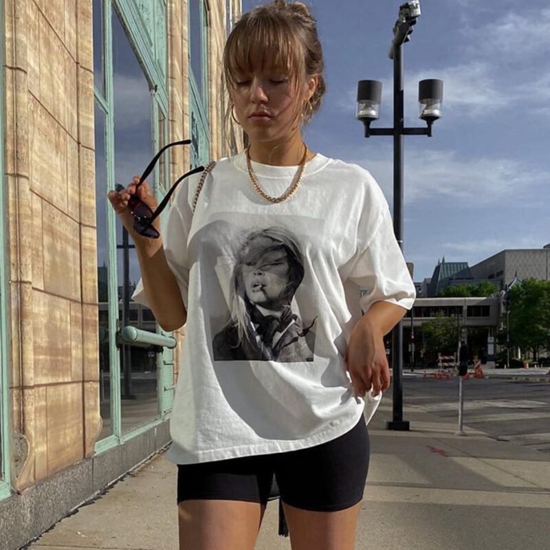 Summer Terry O'Neill portrait short-sleeved T-shirt-ABT23WT - 图片 2