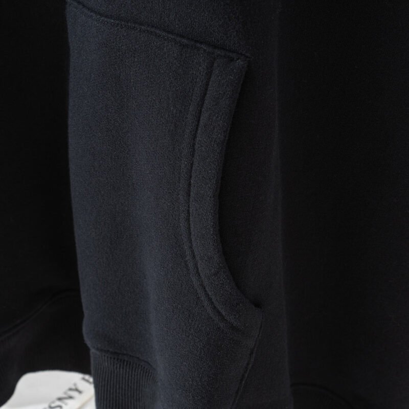 Letter Printed Fleece Washed Distressed Women's Hooded Sweatshirt-ABS2499BK - 图片 7