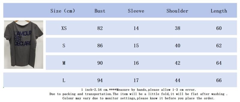 Letter Print Hot Diamond U-neck Women's Short-sleeved T-shirt-DH-ZV-9 - 图片 6