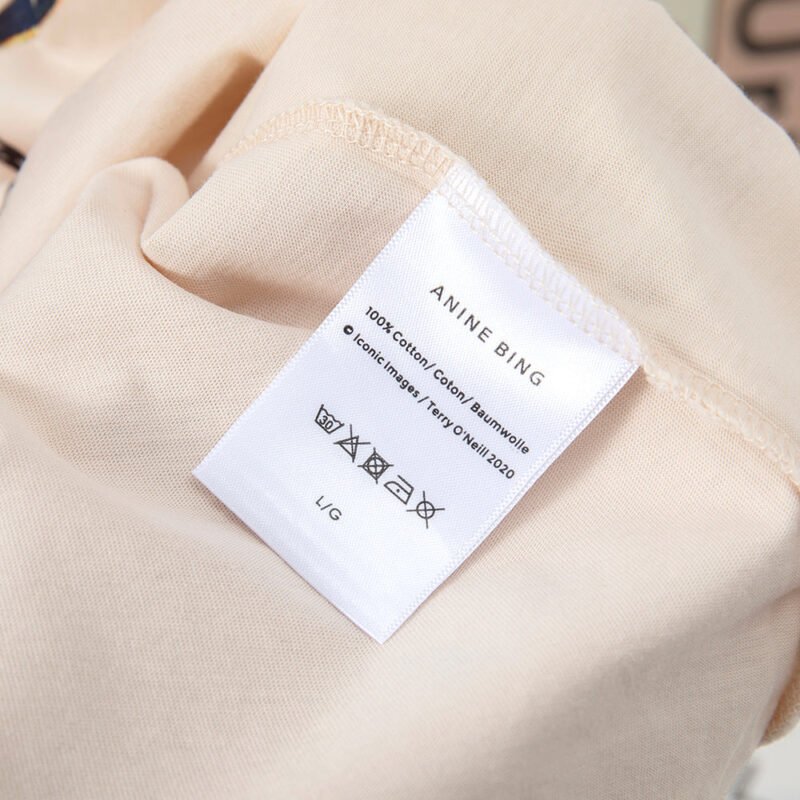 Men's Glasses White Ink Digital Print Beige Short-sleeved T-shirt-ABT21AP - 图片 9