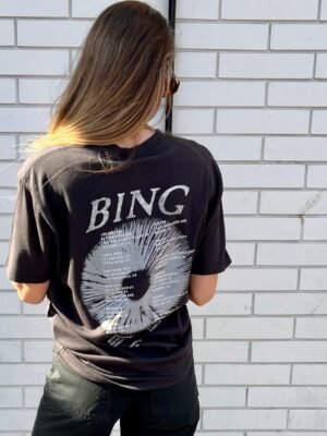 Letter Print Distressed Cotton Women's Short Sleeve T-Shirt-ABC17BK