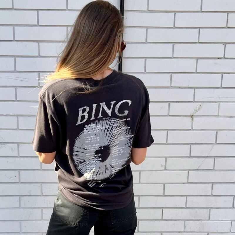Letter Print Distressed Cotton Women's Short Sleeve T-Shirt-ABC17BK