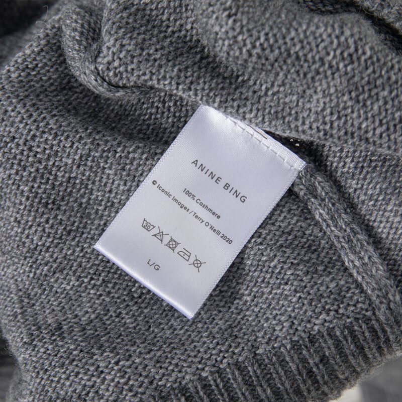 Letter Jacquard Cashmere Slim Fit Sweater Women's Sweater-ABB04GY - 图片 9
