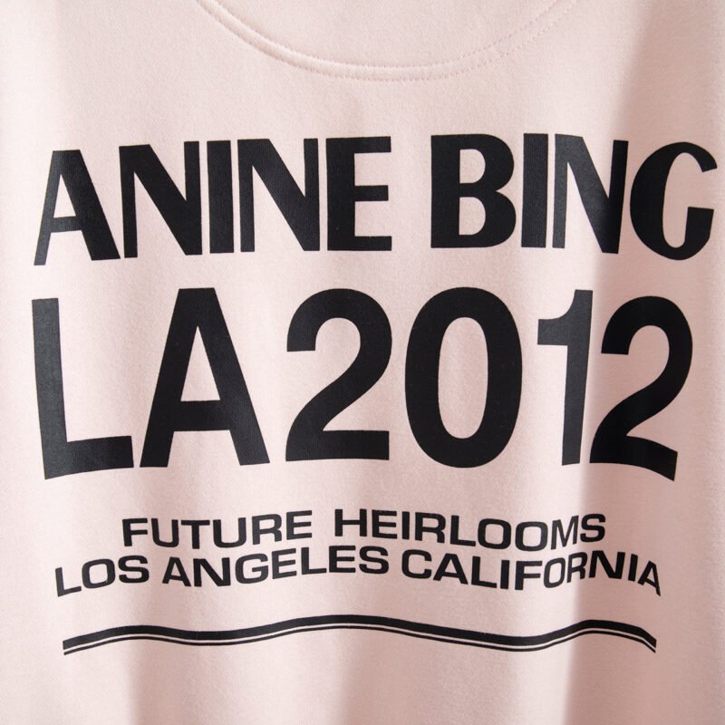 Pink Letter Printed Fleece Round Neck Women's Loose Plush Sweatshirt-ABS2455PK - 图片 12