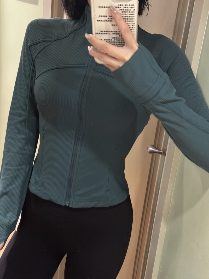 Yoga Define Ribbed Crop Jacket LL2507 - 图片 7