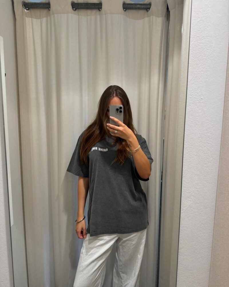 Deformed Letter Printed Short Sleeve T-shirt Women Tops-ABC19BK - 图片 2
