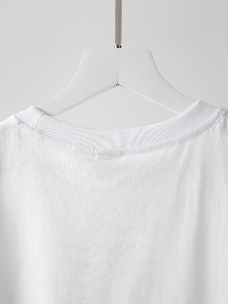 Classic Letter Print Cotton O Neck Short Sleeve T-shirt Women-GN43 - 图片 9