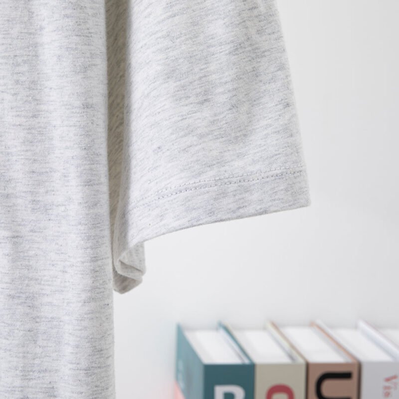 Classic Letter Printed Cotton Loose Off-White Women's Short-Sleeved T-Shirt ABT03GY - 图片 7