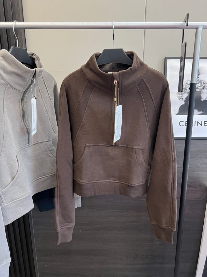 Scuba Half zip Stand Collar Sweatshirt LL2509 - 图片 8