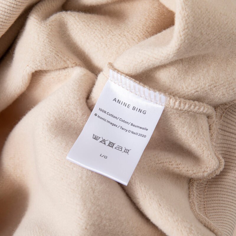 Classic Tiger Head Bing Digital Print Khaki Fleece Cotton Women's Sweatshirt-ABS2427KQ - 图片 9