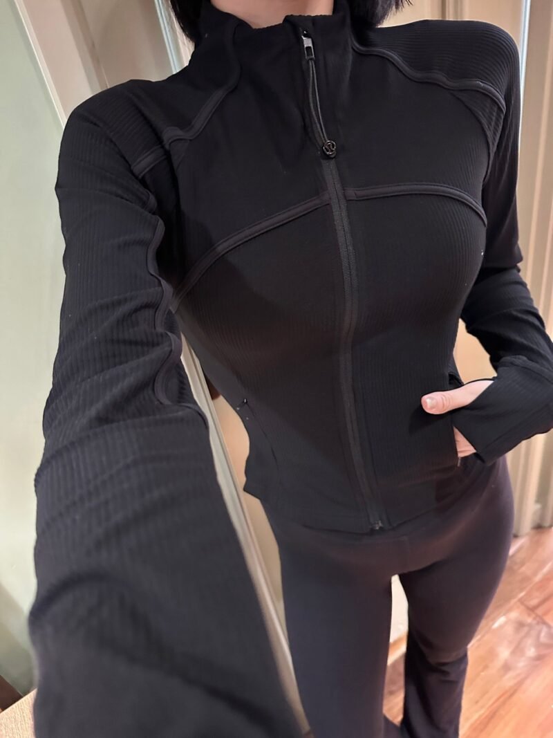 Yoga Define Ribbed Crop Jacket LL2507 - 图片 5