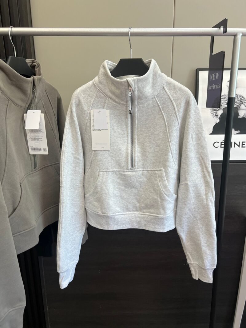 Scuba Half zip Stand Collar Sweatshirt LL2509 - 图片 6