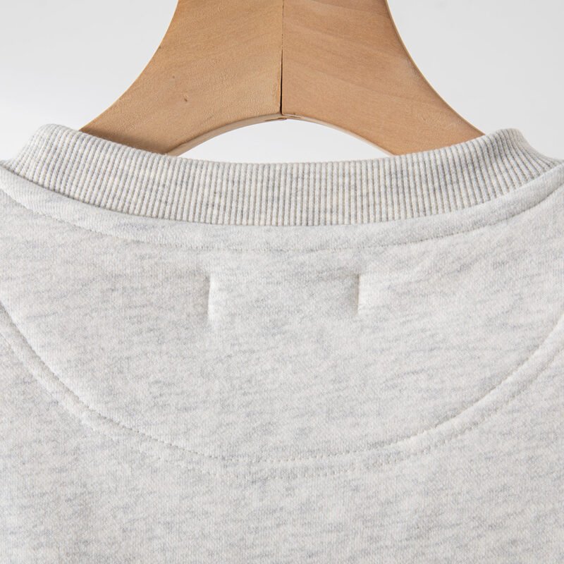 Women's Head Portrait Print Sweatshirt Round Neck Long Sleeve Pullover-ABS2439GY - 图片 10