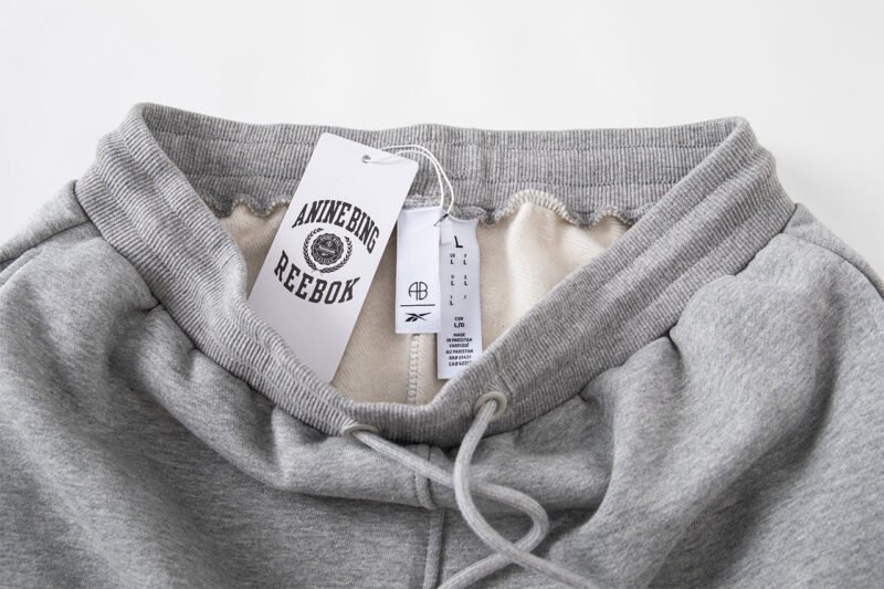 Lette Embroidery Lining Fleece Sports Women's Sweatpants Pants-ABP3018BK-ABP3018GY - 图片 12