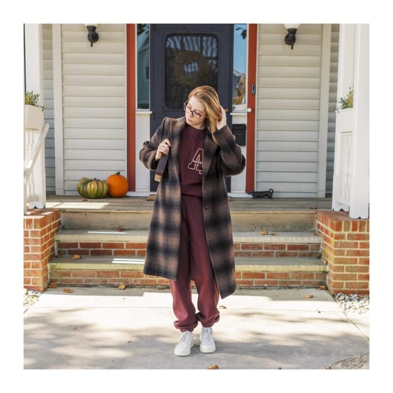 Women's Logo Embroidered Sports Fleece Cotton Sweatpants-ABP3019RD - 图片 14