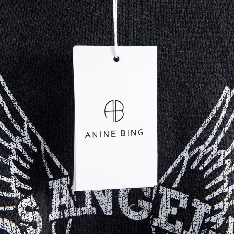 Autumn and Winter Classic Style Distressed Eagle Color Washed Snowflake Women's Hooded Sweatshirt-ABS2444BK - 图片 8