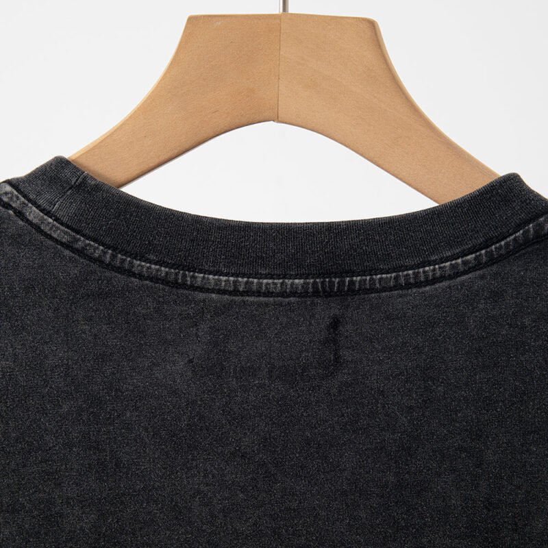 Women's Short-sleeved T-shirt with BING Lightning Print Tops-ABT16BK - 图片 5