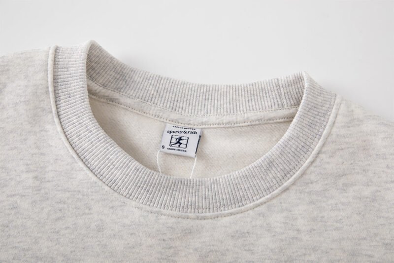 Logo Letter Printed Fleece Long Sleeve Pullover Sweatshirt Women-GN39 - 图片 9