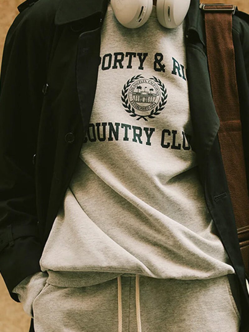 Logo Letter Printed Fleece Long Sleeve Pullover Sweatshirt Women-GN39 - 图片 2