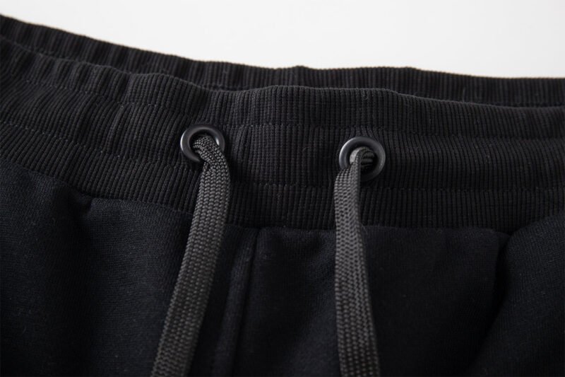 Black Letter Embroidery Fleece Sports Women's Sweatpants Pants-ABP3018BK-ABP3018GY - 图片 4