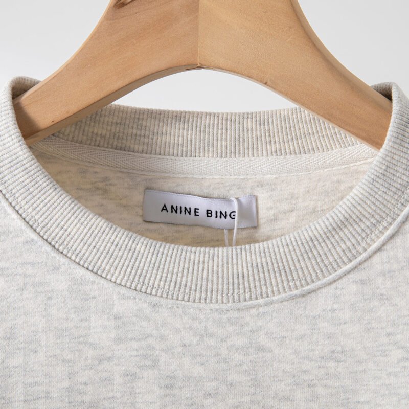Women's Head Portrait Print Sweatshirt Round Neck Long Sleeve Pullover-ABS2439GY - 图片 4