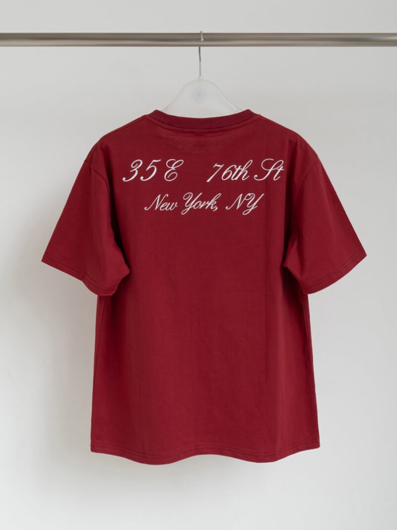 Vintage Letter Printed Cotton Women's Short Sleeve T-shirt-GN32 - 图片 8