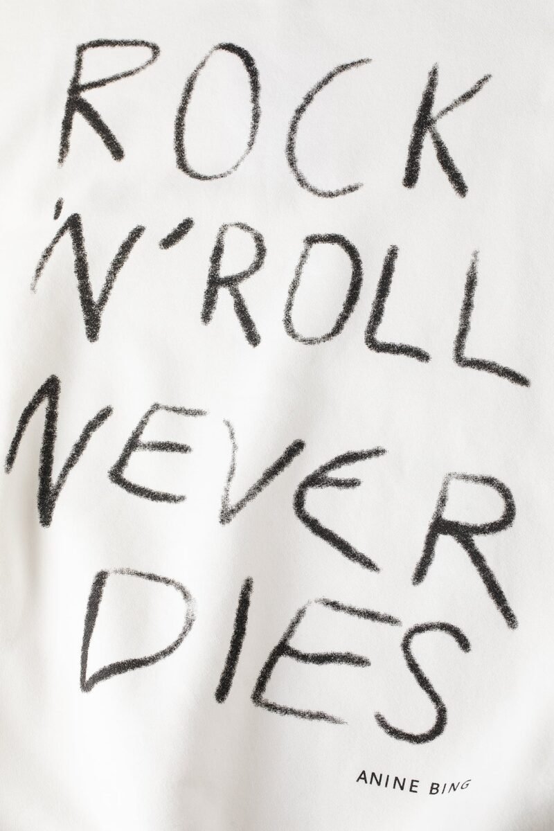Graffiti Letters Print Loose Fleece Women's Crew Neck Sweatshirt-ABS2475WT - 图片 5