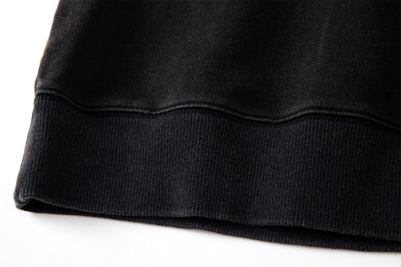 Blurred Lettering Print Women's Round Neck Sweatshirt-ABS2504BK - 图片 10