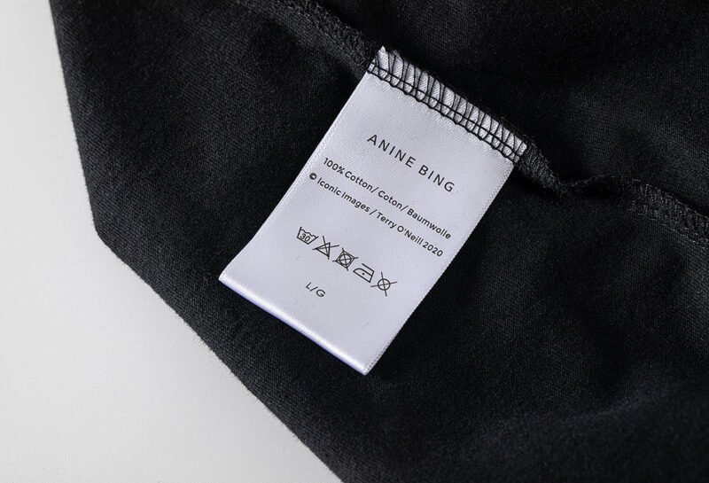 Summer Black Classic Letter Logo Printed Cotton Women's Round Neck Short-sleeved T-shirt-ABT05BK - 图片 9