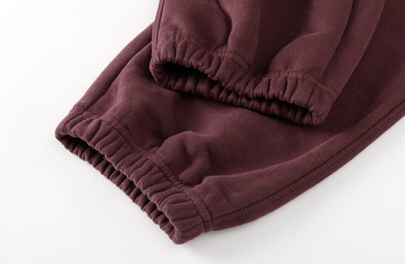 Women's Logo Embroidered Sports Fleece Cotton Sweatpants-ABP3019RD - 图片 7