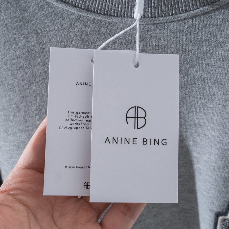 White Towel Embroidery Applique Embroidered Letters Distressed Washed Color Women's Sweatshirt-ABS2481WT - 图片 14